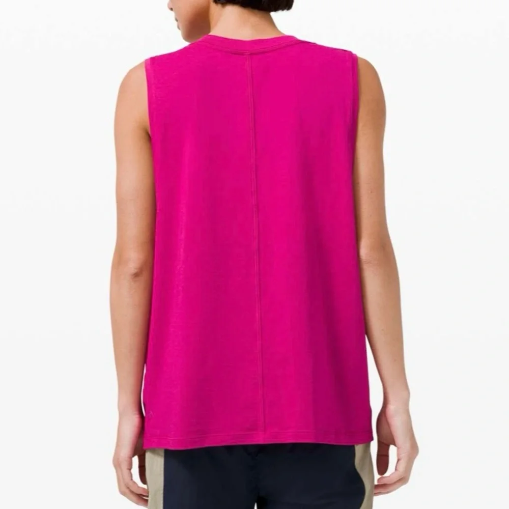 LULULEMON Ripened Raspberry All Yours Tank Active Workout Gym Muscle Top Size 12